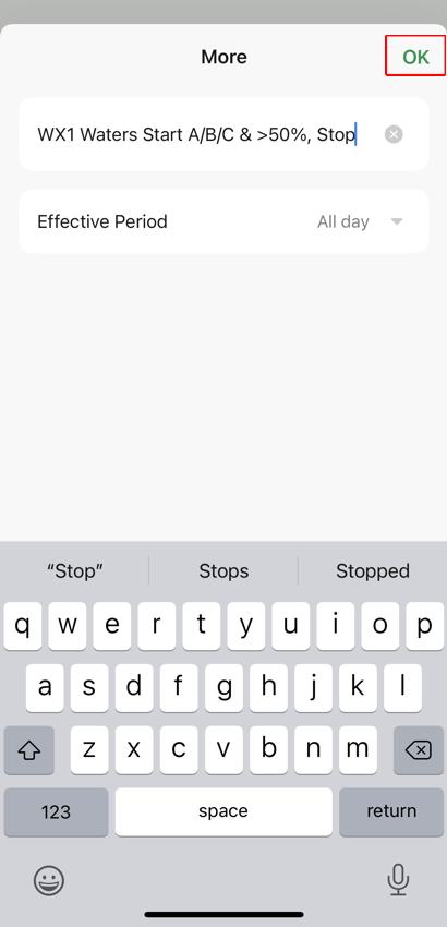 Create new Scene screen
